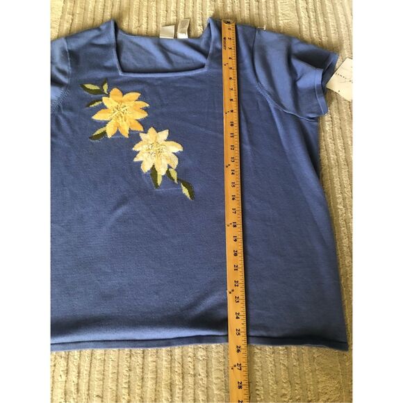 Emma James Mediterranean Mood Career Sweater-Blouse SZ 2X - Picture 7 of 10